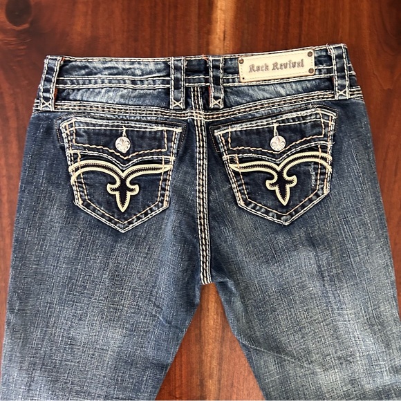 Rock Revival Jamila Boot Jeans Size 30 - Picture 4 of 13